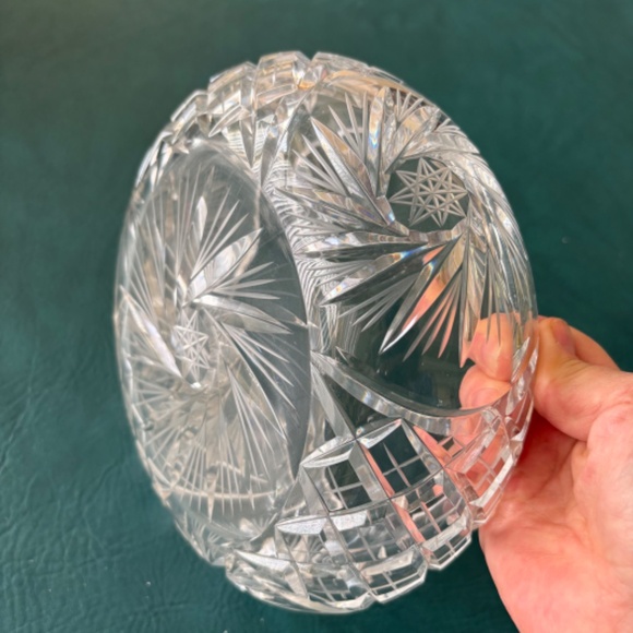 Vintage Birks pinwheel large crystal bowl mint condition - Picture 6 of 8
